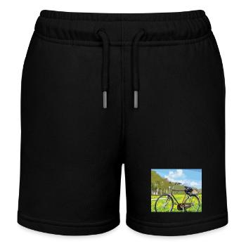 Cycle in nature - Kids Organic Sweat Shorts by Stanley/Stella - black - Front
