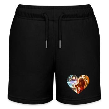 Puppy - Kids Organic Sweat Shorts by Stanley/Stella - black - Front