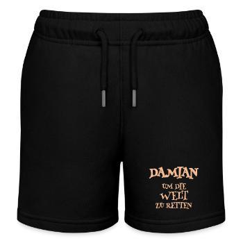 Helfer Damian - Kinder Organic Joggingshorts Mini Bolter von Stanley/Stella - Schwarz - Vorne