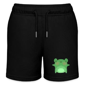 Frosch - Kinder Organic Joggingshorts Mini Bolter von Stanley/Stella - Schwarz - Vorne
