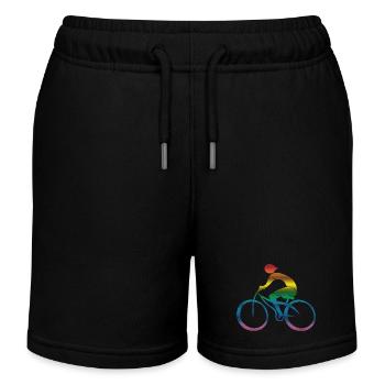 Cyclist - Kids Organic Sweat Shorts by Stanley/Stella - black - Front