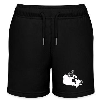 kanada country - Kinder Organic Joggingshorts Mini Bolter von Stanley/Stella - Schwarz - Vorne