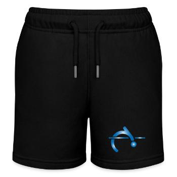 high jump - Kids Organic Sweat Shorts by Stanley/Stella - black - Front