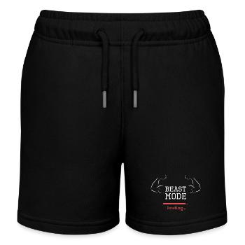 Beast Loading Fitness Gym Muscles Fit Logo Icône - Short de jogging enfant bio Stanley/Stella - noir - Devant