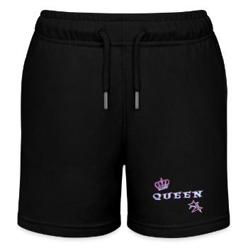 Queen - Short de jogging enfant bio Stanley/Stella - noir - Devant