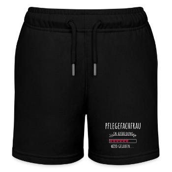Pflegefachfrau in Ausbildung Geschenk - Kinder Organic Joggingshorts Mini Bolter von Stanley/Stella - Schwarz - Vorne
