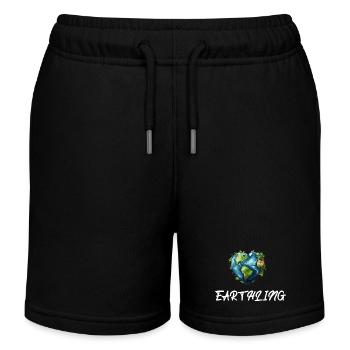 Earthling Citizen of the World - Kids Organic Sweat Shorts by Stanley/Stella - black - Front
