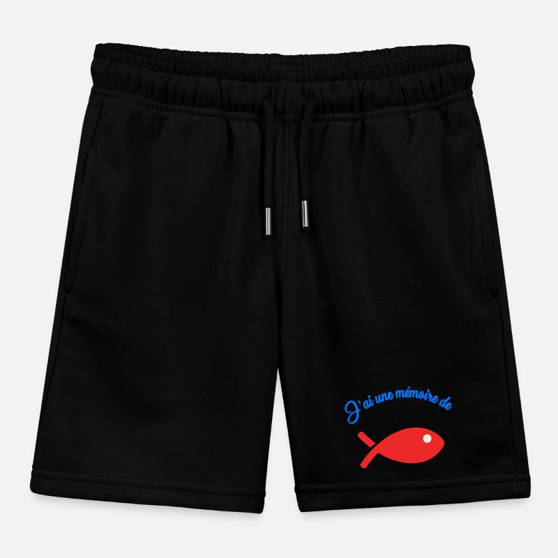 FISH. MEMORY Kids Organic Sweat Shorts by Stanley/Stella