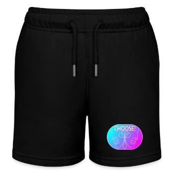 Dessin au trait - Choisir - Short de jogging enfant bio Stanley/Stella - noir - Devant