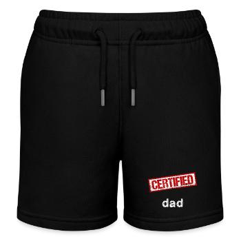 Dad - Kids Organic Sweat Shorts by Stanley/Stella - black - Front