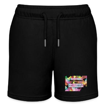 Qui suis-je ? LGBTQ+ ? - Short de jogging enfant bio Stanley/Stella - noir - Devant