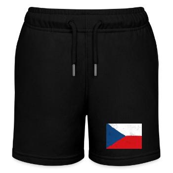 Drapeau de la République tchèque – Fierté nationale - Short de jogging enfant bio Stanley/Stella - noir - Devant