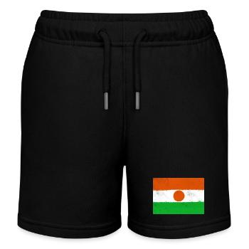 Flag of Niger - Kids Organic Sweat Shorts by Stanley/Stella - black - Front