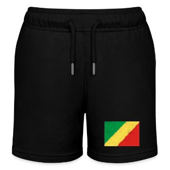 Drapeau de la République du Congo - Short de jogging enfant bio Stanley/Stella - noir - Devant