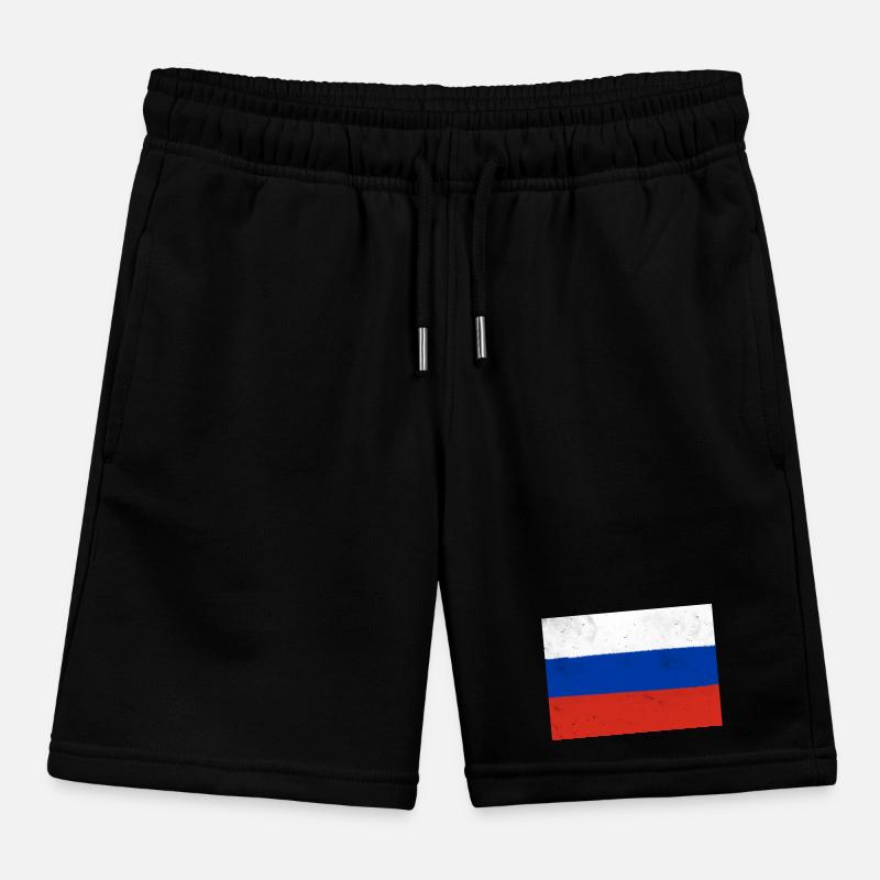 Drapeau de la Russie Short de jogging enfant bio Stanley/Stella