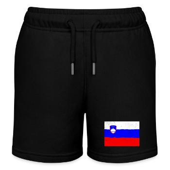 Flagge von Slowenien - Kinder Organic Joggingshorts Mini Bolter von Stanley/Stella - Schwarz - Vorne
