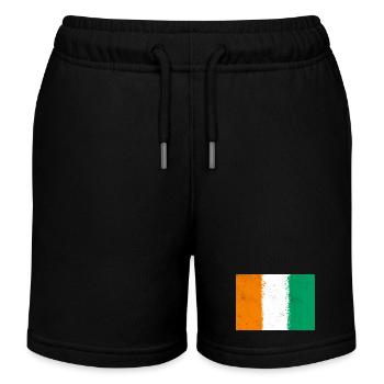 Flagge von Côte d'Ivoire - Kinder Organic Joggingshorts Mini Bolter von Stanley/Stella - Schwarz - Vorne