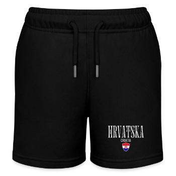 Ursprünglich aus Kroatien, geboren in Kroatien - Kinder Organic Joggingshorts Mini Bolter von Stanley/Stella - Schwarz - Vorne