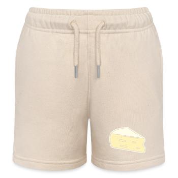 Humour fromage brie - Short de jogging enfant bio Stanley/Stella - écru doux - Devant