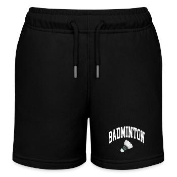 Badminton - Short de jogging enfant bio Stanley/Stella - noir - Devant