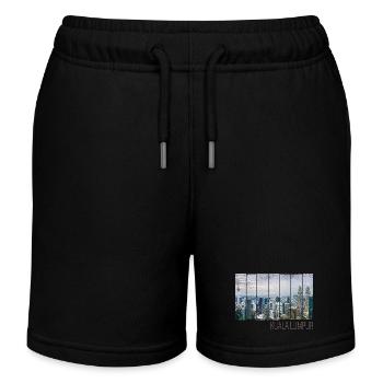 Souvenir de la skyline de la Malaisie de la ville de Kuala Lumpur - Short de jogging enfant bio Stanley/Stella - noir - Devant