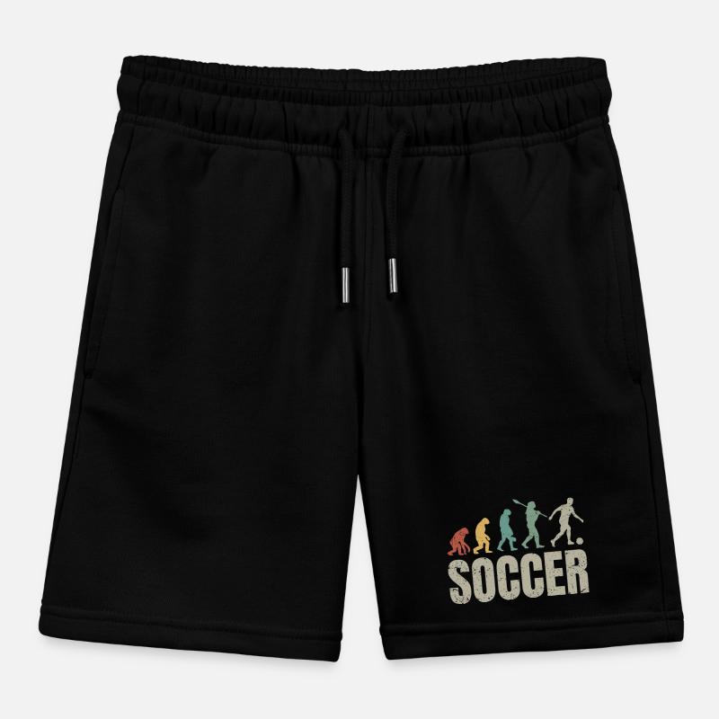Football Evolution | Soccer Evolution Kids Organic Sweat Shorts by Stanley/Stella
