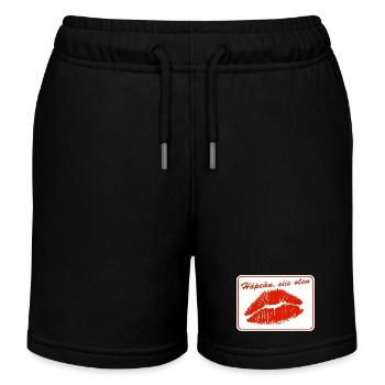 I'm ashamed, so I'm - Kids Organic Sweat Shorts by Stanley/Stella - black - Front