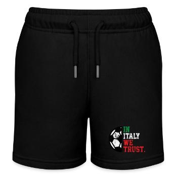 In Italia we trust - Kids Organic Sweat Shorts by Stanley/Stella - black - Front