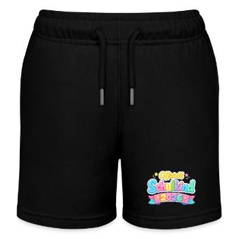 Official School Child 2026 School Enrollment Gift - Kids Organic Sweat Shorts by Stanley/Stella - black - Front