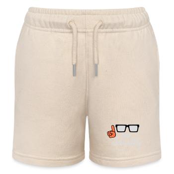 À un vrai nerd drôle qui dit logo - Short de jogging enfant bio Stanley/Stella - écru doux - Devant