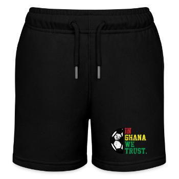 Au Ghana, nous avons confiance - Short de jogging enfant bio Stanley/Stella - noir - Devant