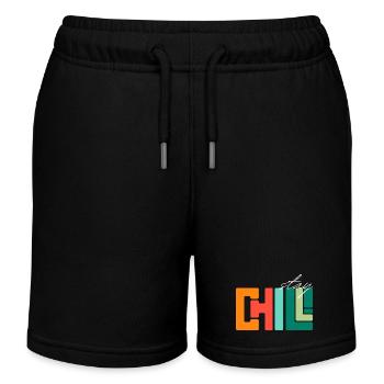 Stay Chill - Kids Organic Sweat Shorts by Stanley/Stella - black - Front