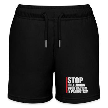 Arrêtez de faire semblant que votre racisme est une politique patriotique - Short de jogging enfant bio Stanley/Stella - noir - Devant