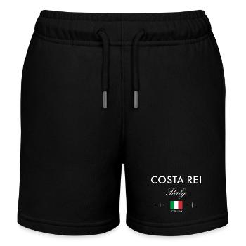 Costa Rei Sardinien Koordinaten Reise Souvenir - Kinder Organic Joggingshorts Mini Bolter von Stanley/Stella - Schwarz - Vorne