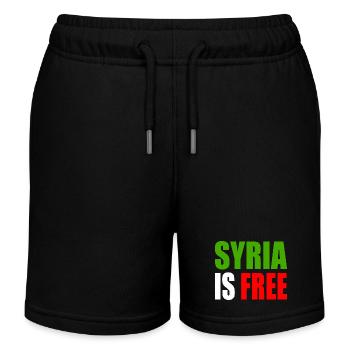 syrien - syria is free - Kinder Organic Joggingshorts Mini Bolter von Stanley/Stella - Schwarz - Vorne