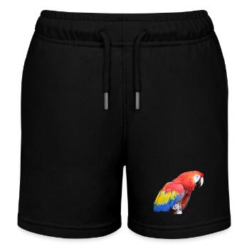 perroquet - Short de jogging enfant bio Stanley/Stella - noir - Devant