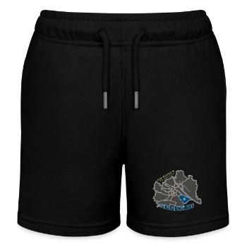 Wien Simmering - Kinder Organic Joggingshorts Mini Bolter von Stanley/Stella - Schwarz - Vorne