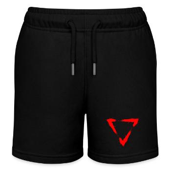 Icône triangle rouge - Short de jogging enfant bio Stanley/Stella - noir - Devant