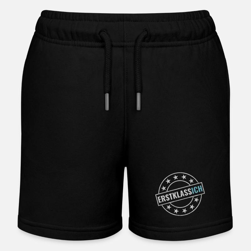Erstklassich Schulkind Einschulung Schule - Kinder Organic Joggingshorts Mini Bolter von Stanley/Stella - Schwarz