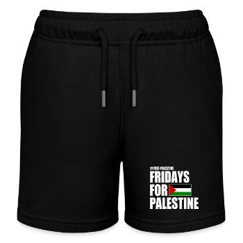 Free palestine fridays for palestine - Kinder Organic Joggingshorts Mini Bolter von Stanley/Stella - Schwarz - Vorne