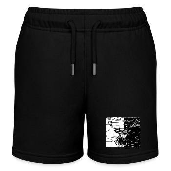 Cerf - Short de jogging enfant bio Stanley/Stella - noir - Devant