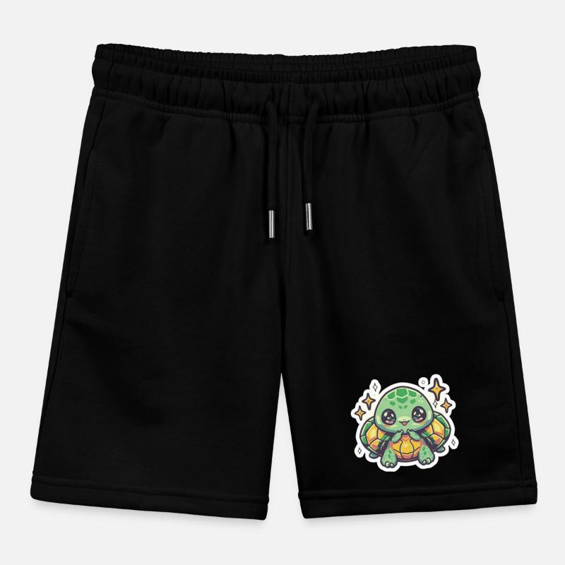 Turtle Lover Kids Organic Sweat Shorts by Stanley/Stella