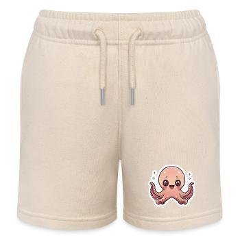 Amoureux du poulpe - Short de jogging enfant bio Stanley/Stella - écru doux - Devant