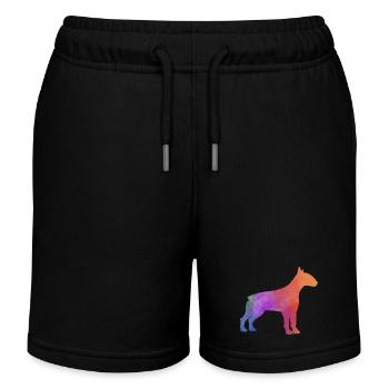 BULLTERRIER bunt - Kinder Organic Joggingshorts Mini Bolter von Stanley/Stella - Schwarz - Vorne