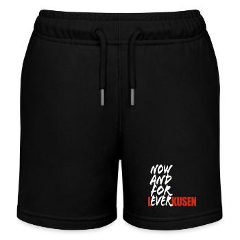 Now And For Ever Leverkusen - Saying - Kids Organic Sweat Shorts by Stanley/Stella - black - Front