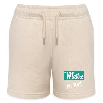 MASTER. MASTER - Kids Organic Sweat Shorts by Stanley/Stella - soft Ecru - Front
