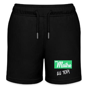 MEISTER - Kinder Organic Joggingshorts Mini Bolter von Stanley/Stella - Schwarz - Vorne