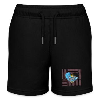 Möwen Möwe Meer Sonne Ozean Küste - Kinder Organic Joggingshorts Mini Bolter von Stanley/Stella - Schwarz - Vorne