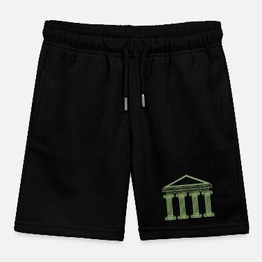 Antico edificio greco Pantaloncini sportivi ecologici MINI BOLTER per bambini di Stanley/Stella