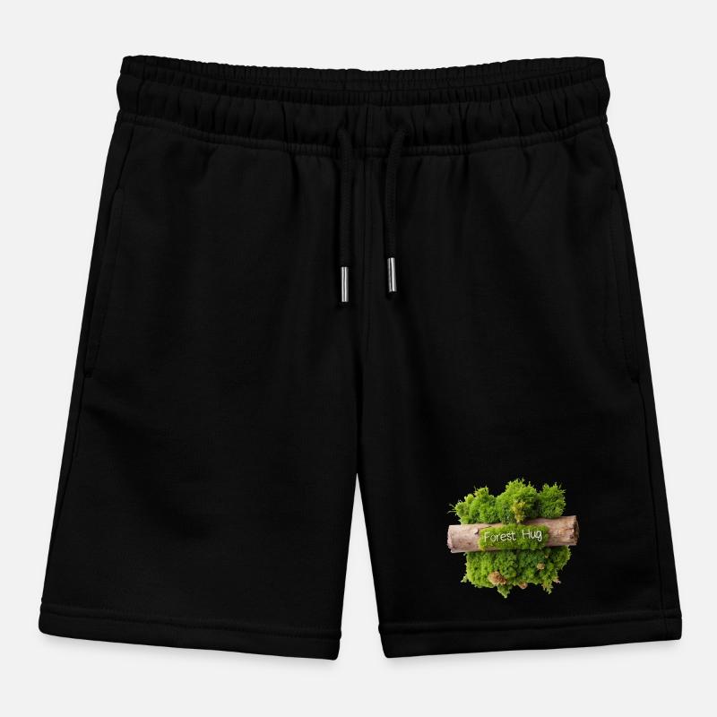 MOSS, FOREST HUG Kids Organic Sweat Shorts by Stanley/Stella